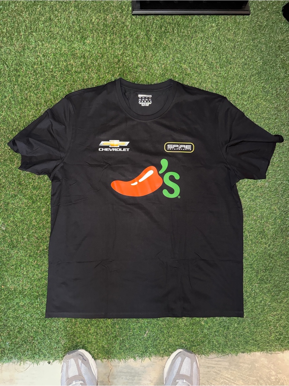 2026 Carson Hocevar Chili’s Spire Team Crew T-Shirt (Large)